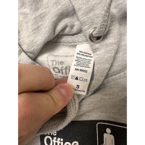 The Office Experience Hoodie Womens Sz Small Grey Kangaroo Streetwear Activewear - Picture 5 of 7